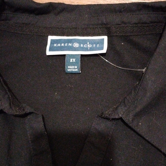Karen Scott 100%cotton shirt sz. 2X - Picture 4 of 8